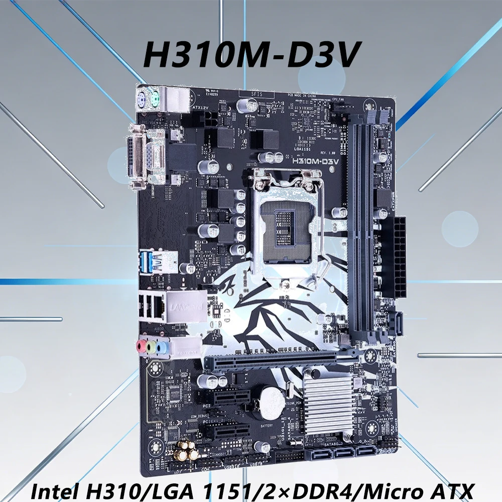 scheda-madre-intel-h310m-d3v-lga-1151-supporta-cpu-di-8a-generazione-i9-9900k-i7-9700k-i5-9600k-i7-8700k-i5-8500-2×ddr4-micro-atx-pc