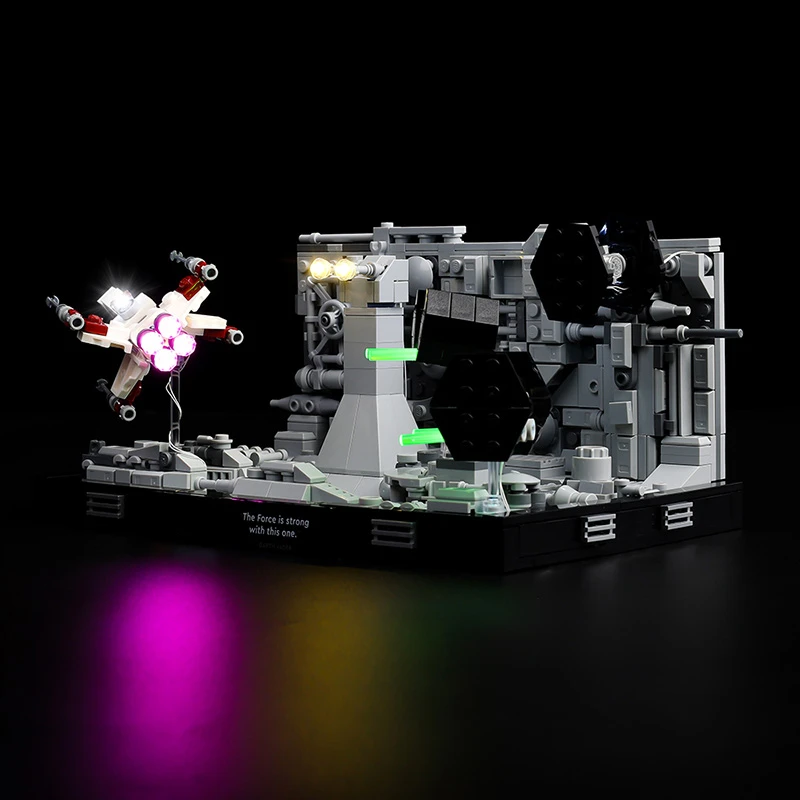 No Bricks LED Light Kit for Death Star Trench Run Diorama 75329