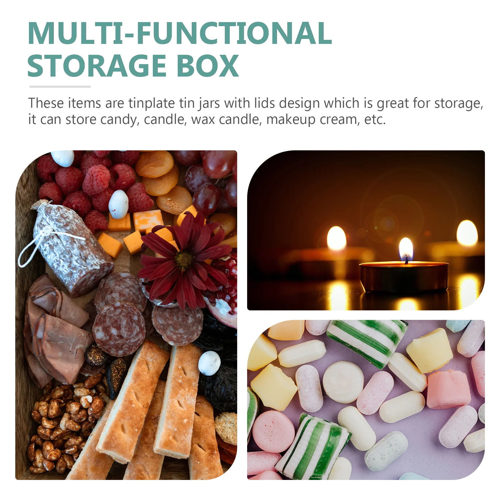 

12pcs Mini For Pills Tea Candy Tinplate Box Storage Creative Portable Tin Case Container Small Metal Case Organizers