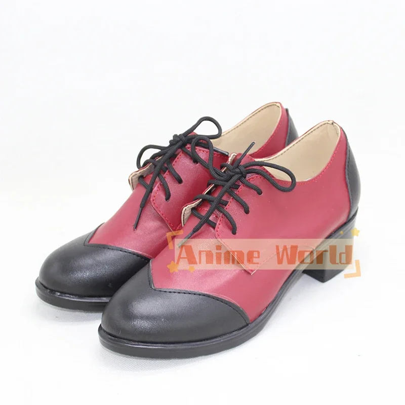 Game Twisted-Wonderland Riddle Cosplay Shoes PU Leather Shoes Custom Made Halloween Carnival Boots