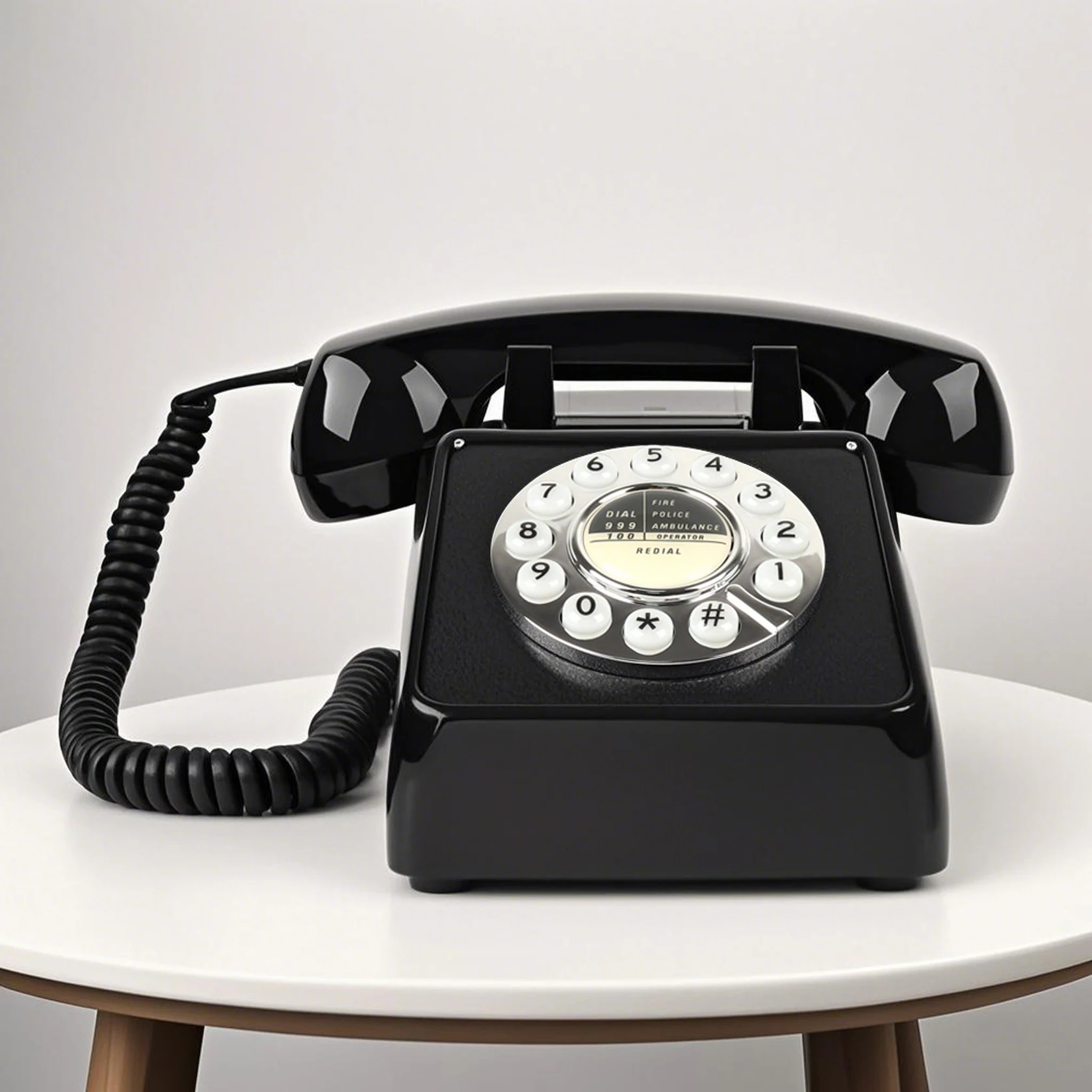 Corded Vintage Telephone for Home, Classic Retro Landline Phone with Redial,Loud Ringer & Volume Adjustable for Office & Hotel