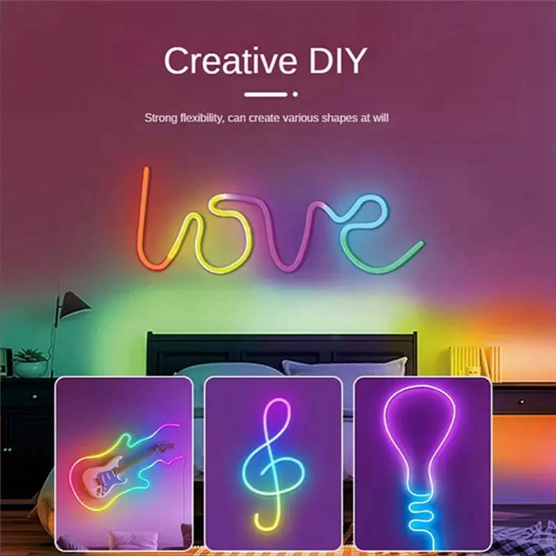 

Умная светодиодная лента AS62 RGB с удобным управлением, гибкая, водонепроницаемая, силиконовая, с музыкальным режимом, с вилкой стандарта США