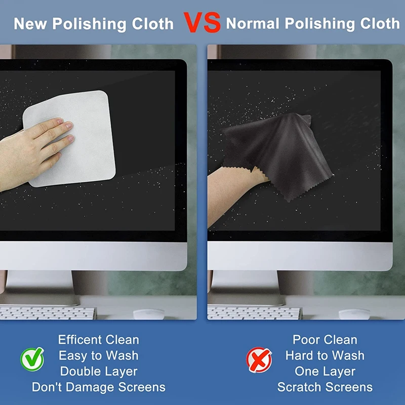 4Pcs Polishing Cloth For Apple,Display Cleaning Cloth Watch Wiping Rag For Iphone,Iwatch,Ipad, Electronic Screens