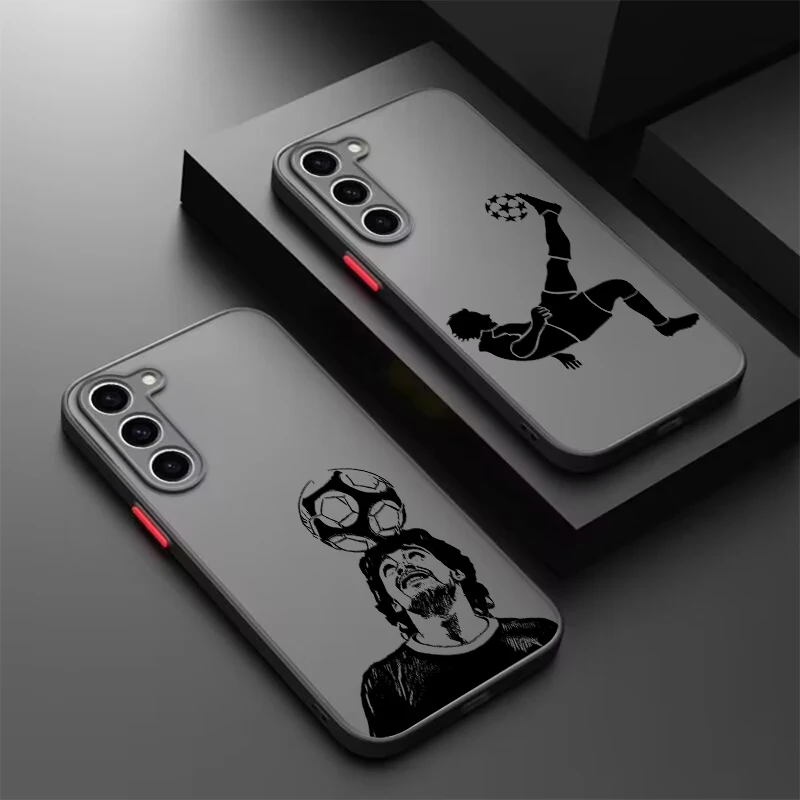 

Art Football Stars No.10 7 Frosted Translucent For Samsung A53 A52 A33 A32 A51 A71 A21S A13 A73 A50 A22 A12 5G Matte Phone Case