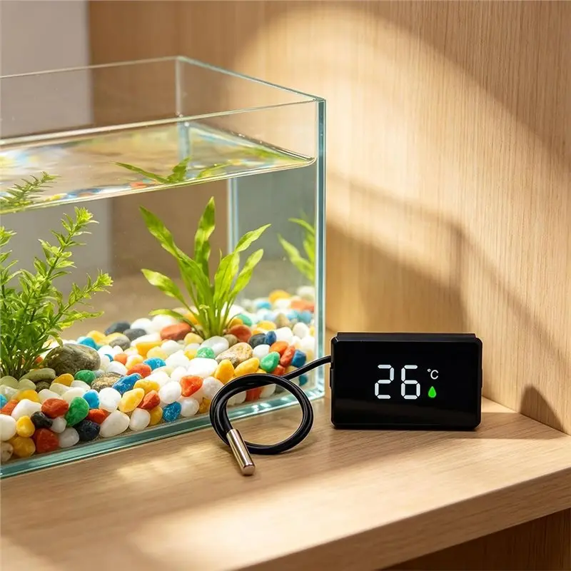 【HOUSEHOLD GOODS】High Accuracy Digital Thermometer With External Probe Led Display Temperature Measurement Functionality