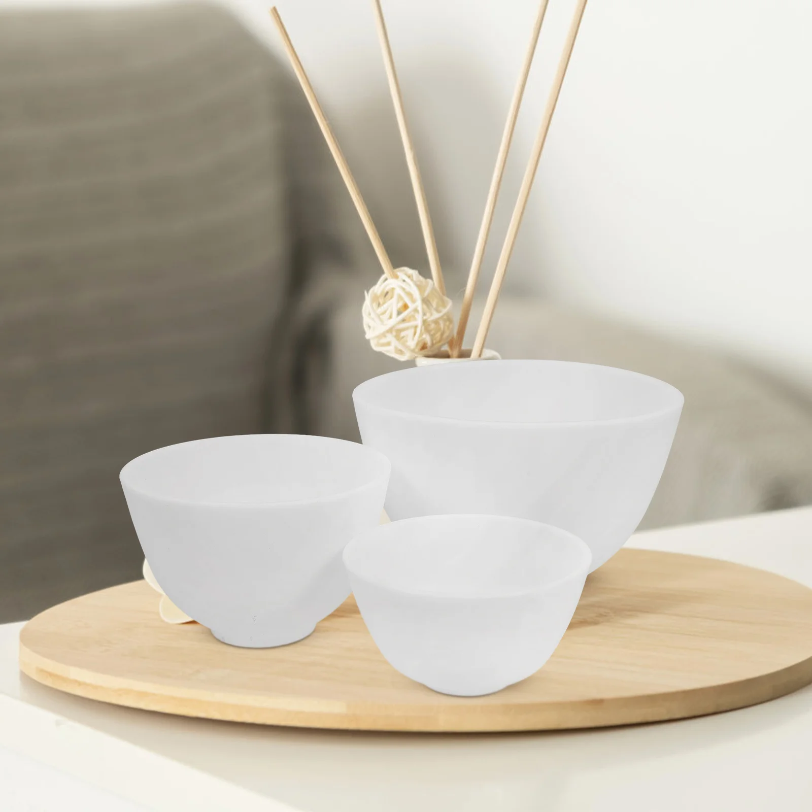 1 set maschera facciale ciotola di miscelazione silicone durevole maschera fai da te accessori salone ciotola di bellezza strumento contenitore di miscelazione applicatore