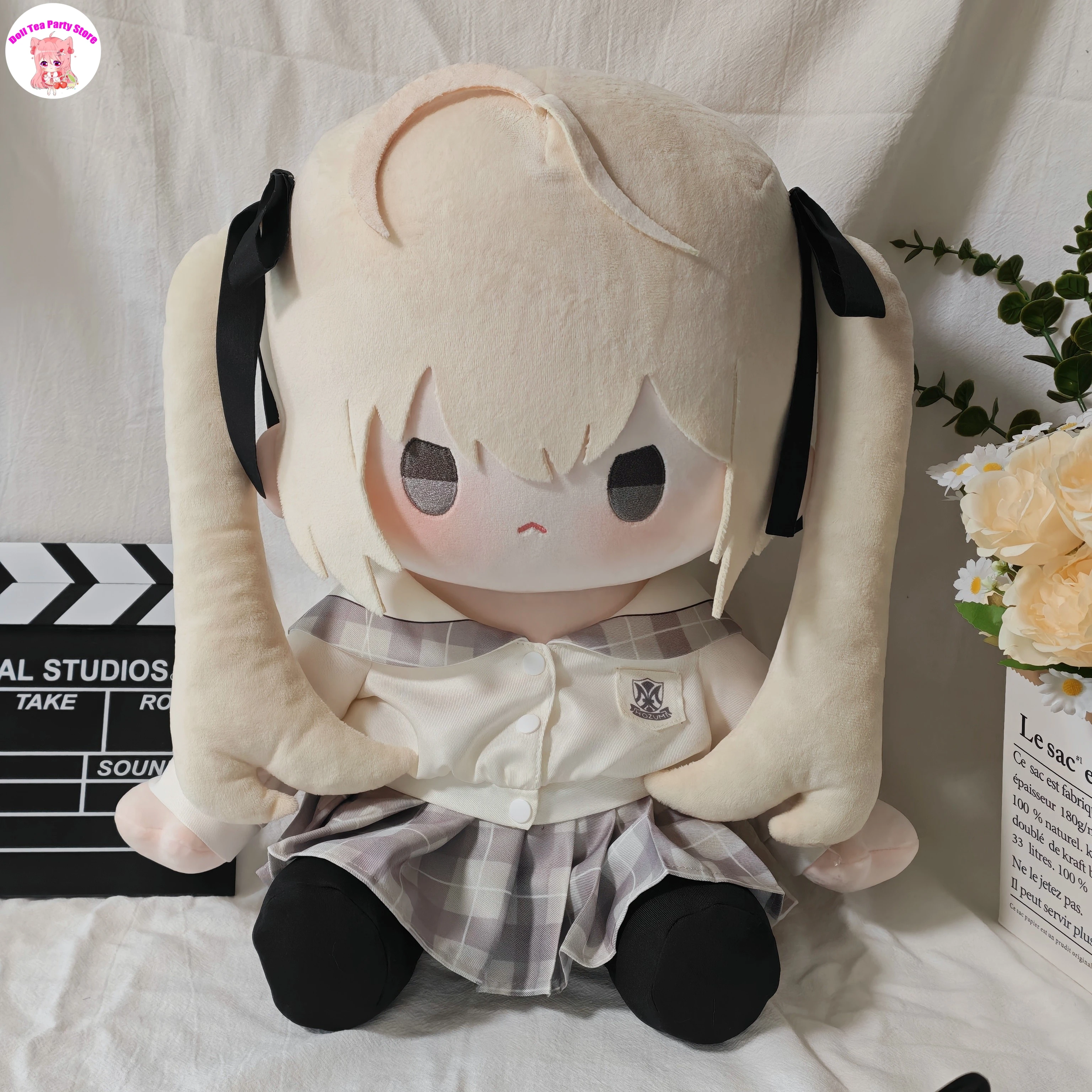 Kasugano Sora Cotton Doll Plush Plushie Cosplay Cartoon 40cm Anime Sitting Posture Stuffed Cotton Toys Birthday Gift Mascot