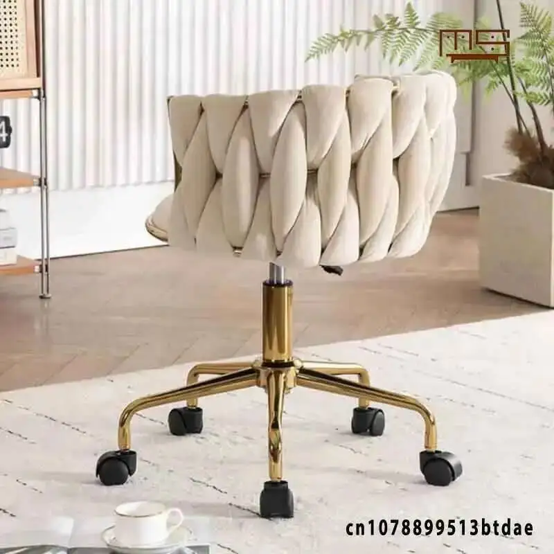 Time Bedroom Makeup Chair, Comfortable for Long Periods of Home Grace Living Room Backrest Lift Swivel Girls Chair JQM Furniture