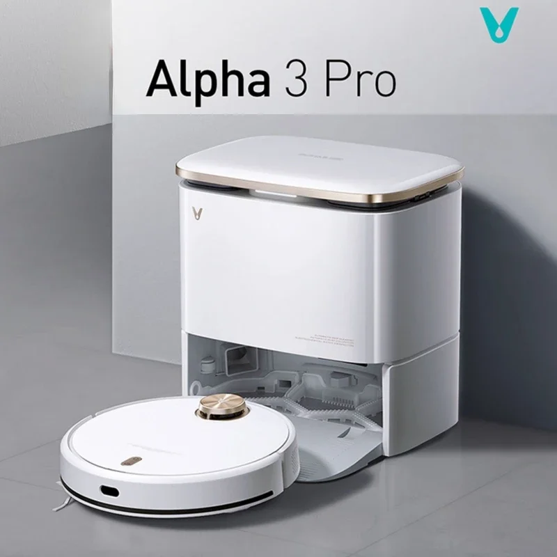 

5300Pa Viomi Alpha 3 Pro Auto Self-washing Mopping Master Auto Self-cleaning Dock & Hot Air Drying -Smart Vibration Mopping