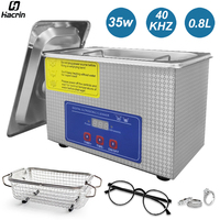 Ultrasonic Cleaner 35W Ultrasound Glasses Jewelry Cleaner 800ML Ultrasonic Cleaning Machine Ultrasound Washing Bath for Glasses
