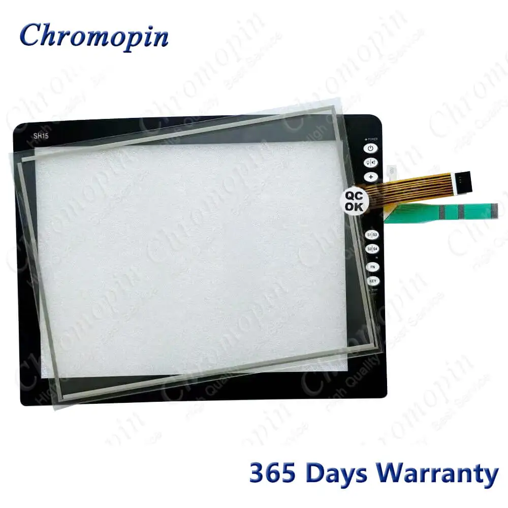 for SOREDI SH-15 Touch Screen Panel Glass Digitizer for SOREDI SH15 Touchscreen with Membrane Keypad Keyboard Switch
