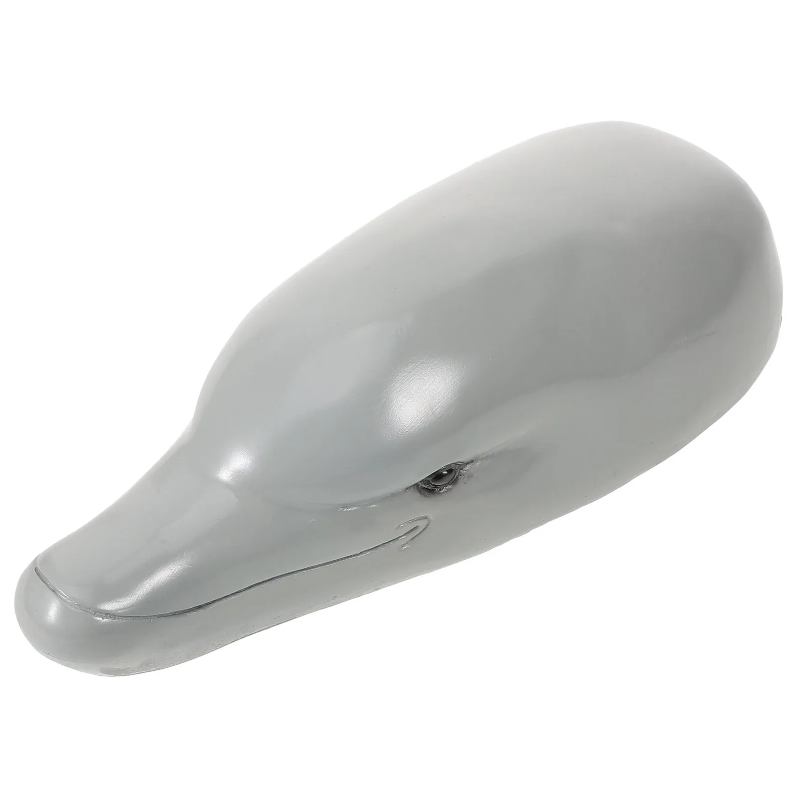 

Delicate Dolphin Head Decor Resin Aquarium Ornament Desktop Garden Supply Courtyard Decorative Animal Ornament