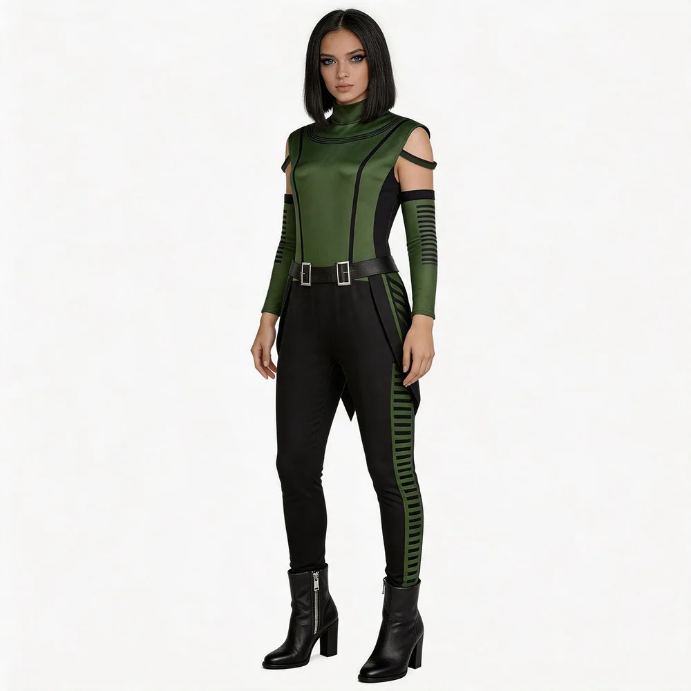 Mantis Cosplay Costume Guardians of the Galaxy 3 Jumpsuit Women Superhero Bodysuit Halloween Carnival Comic Con Outfit Full Set view 2