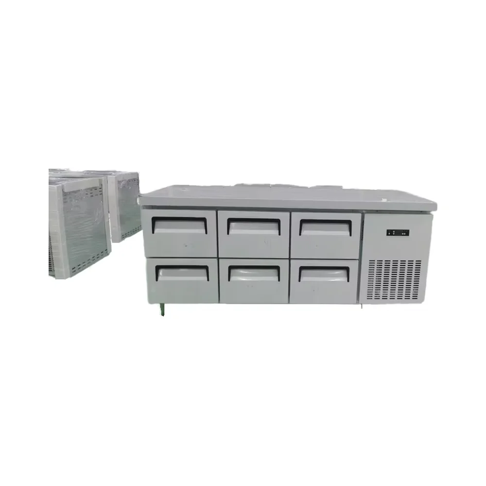 

White Electric Freezer For Restaurants &Commercial Kitchen Freezer Newest 1800mm