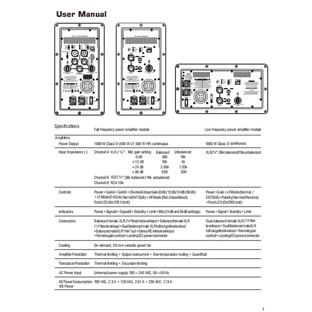 Retail! K12A Professional Digital Power Amplifier Module 1000W Active Class D Power Amplifier Broad for Home Theater Loudspeker