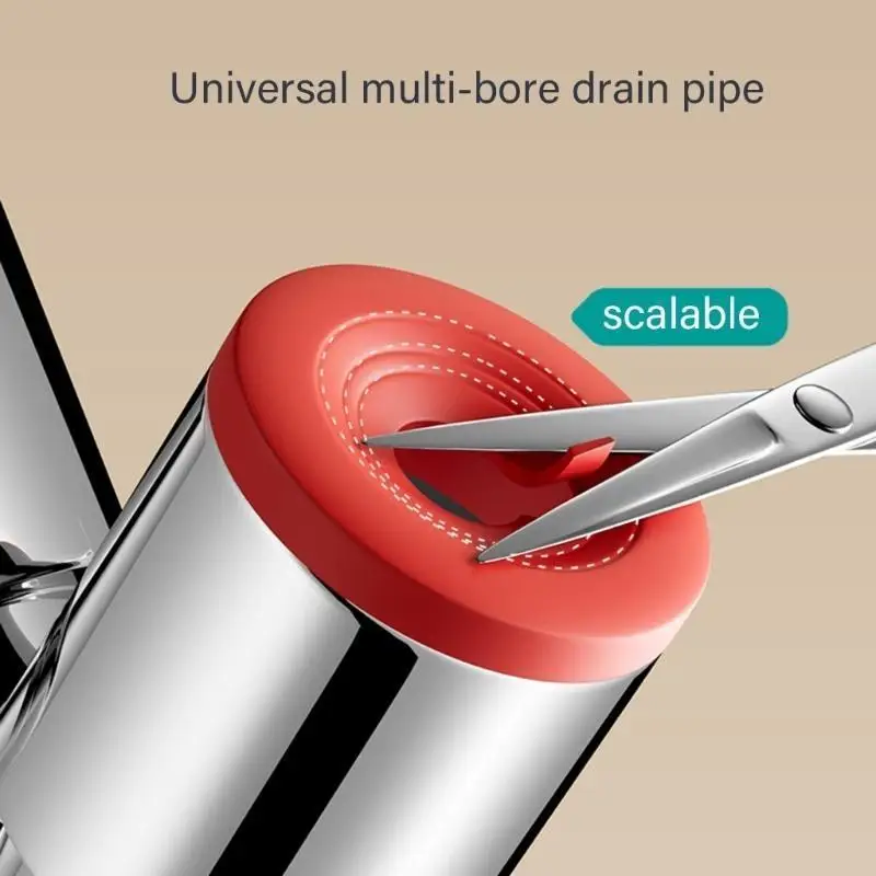 652F Easy to Install ABS Drain Adapter Odor Sink Pipe Connector Kitchen Smell Prevention Simple Installs for let Kitchen
