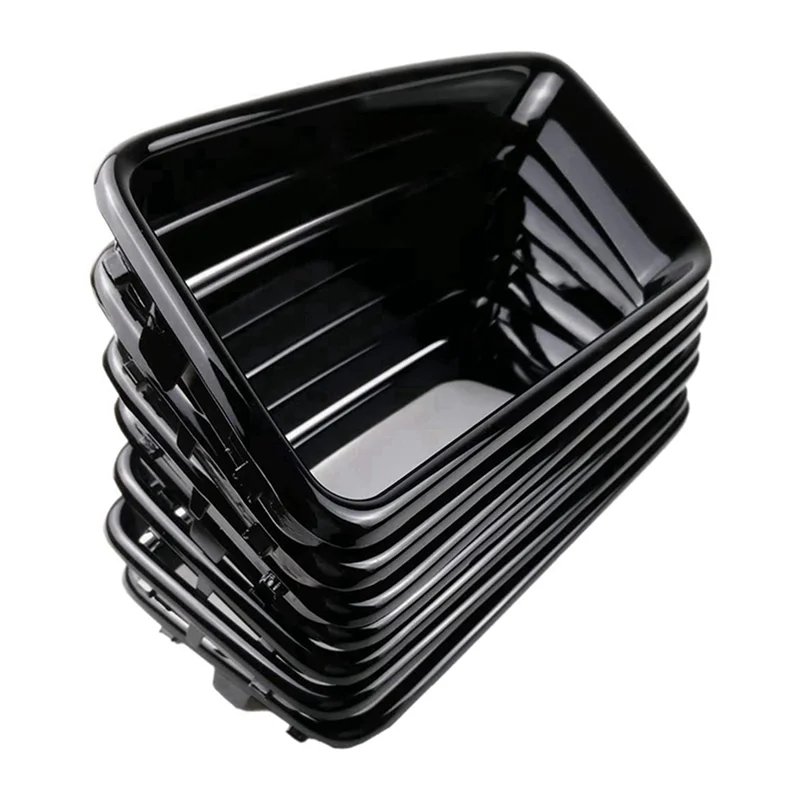 

14PC Gloss Black Grill Ring Front Grille Inserts Cover Trim Kit For Jeep Grand Cherokee 2014-2016-AS55