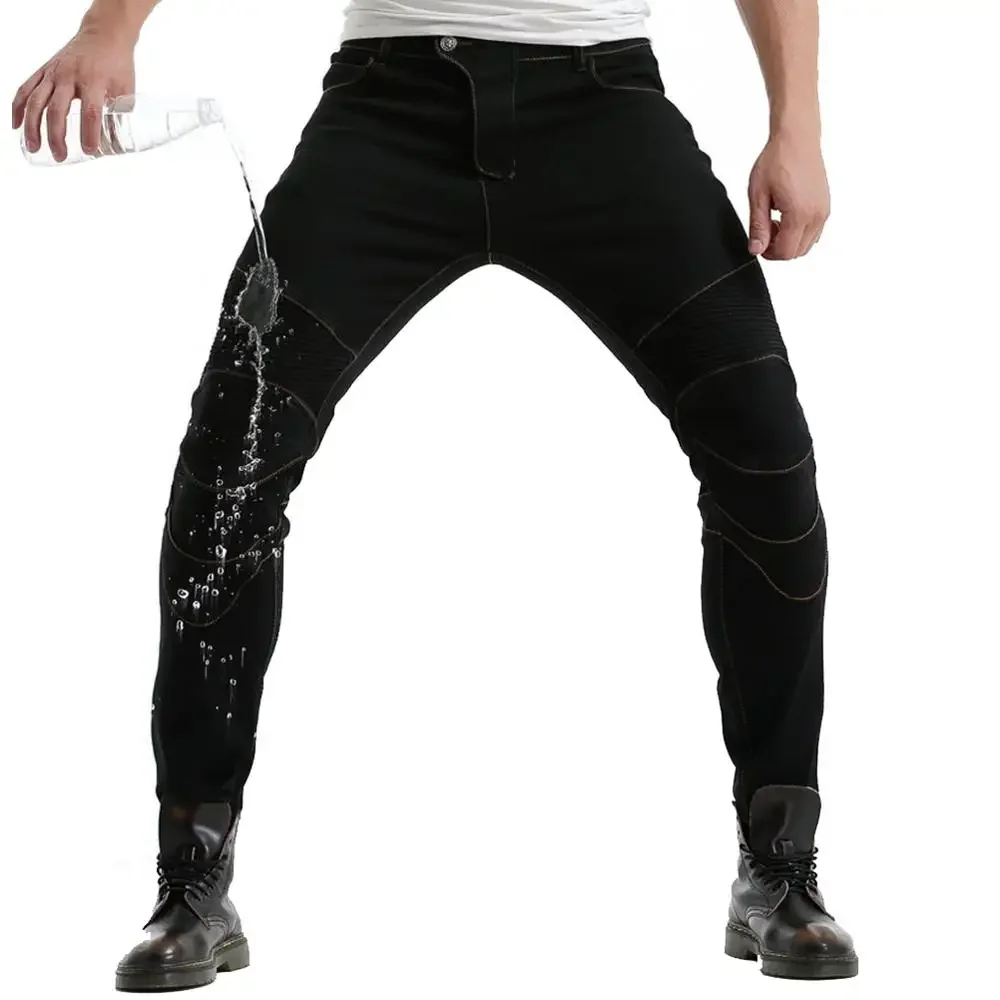 

New Waterproof Windproof Biker Jeans for Men Women Denim Pants Motorcycle Motorbike Riding Trousers(only including pants)