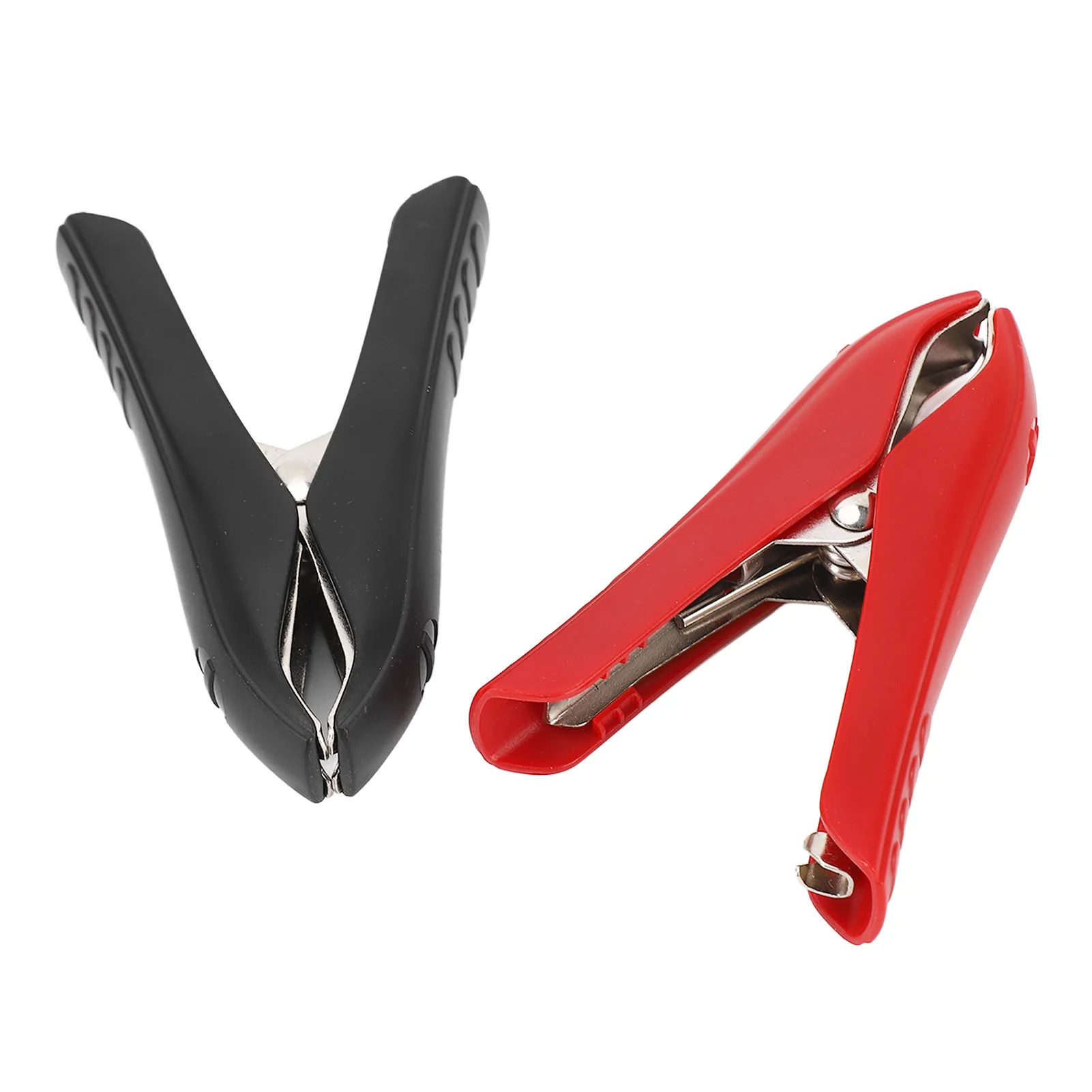 1 Pair Battery Crocodile Clamp Jumper 100A Cables Boost Clamp Welding Clip Red Positive Black Negative Pole