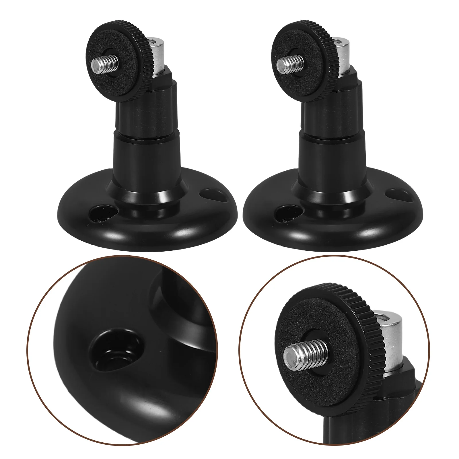 

3pcs Camera Wall Bracket Sturdy Stainless Steel Mount For Security Camera Outdoor Indoor Monitoring Adjustable Support Universal