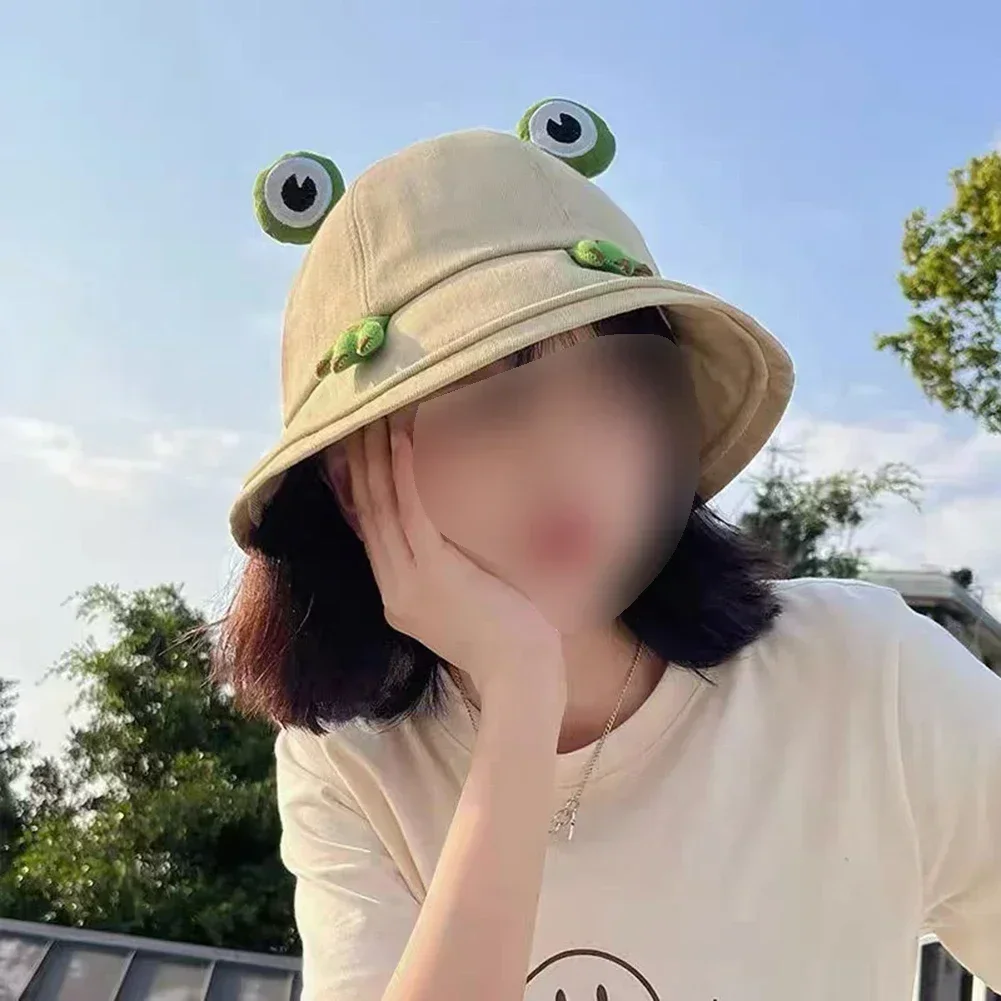 

Breathable Adjustable Hat Frog Hat Breathable Casual Hat For Women Adjustable Hat Elegant Straight Design Modal Fiber Material