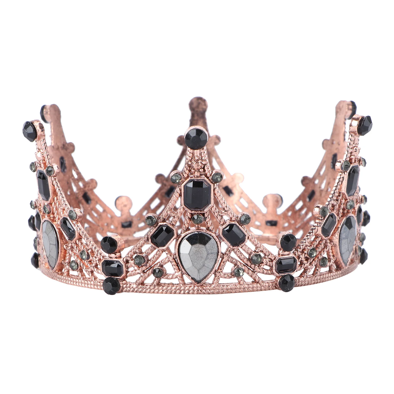 

Crown Decoration Cake Topper Birthday Cake Crown Elegant Gold Bridal Cupcake Toppers Vintage Ornament Hairstyle Decor