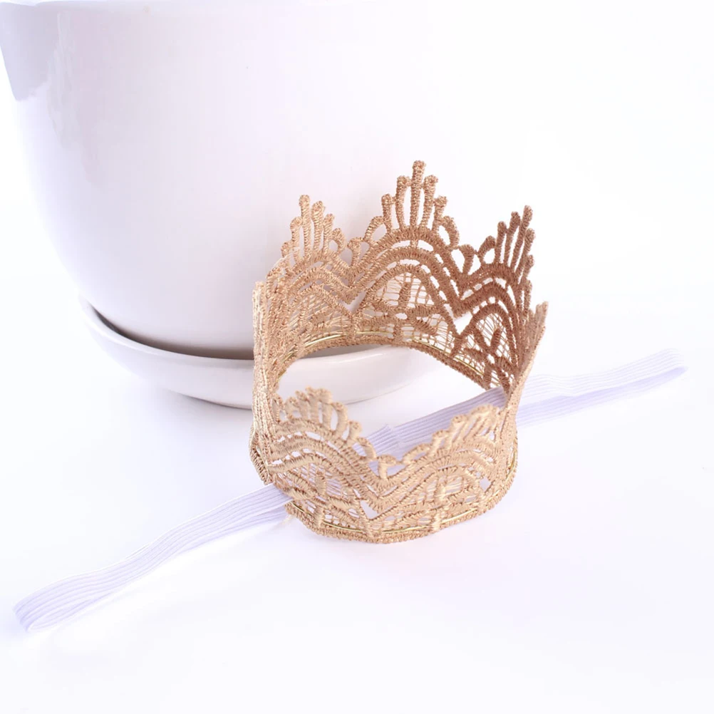 

Baby Crown Shaped Headwear Fashion Pearl Headb s for Kids Birthday Photo Shoots Little Babies Modeling Accessories
