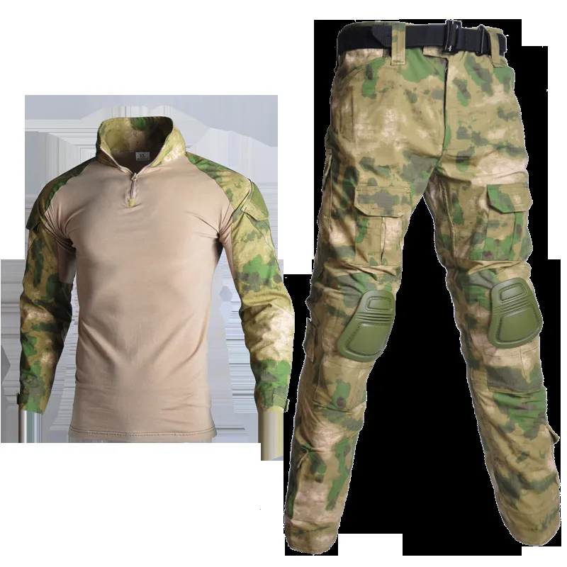 G2 Frog Suit Camo Zweiteilige taktische Kampfuniform, verschleißfest, wasserdicht, für den Außenbereich, militärisches Training, Airsoft, Jagd, Ausbildung – Detail 16