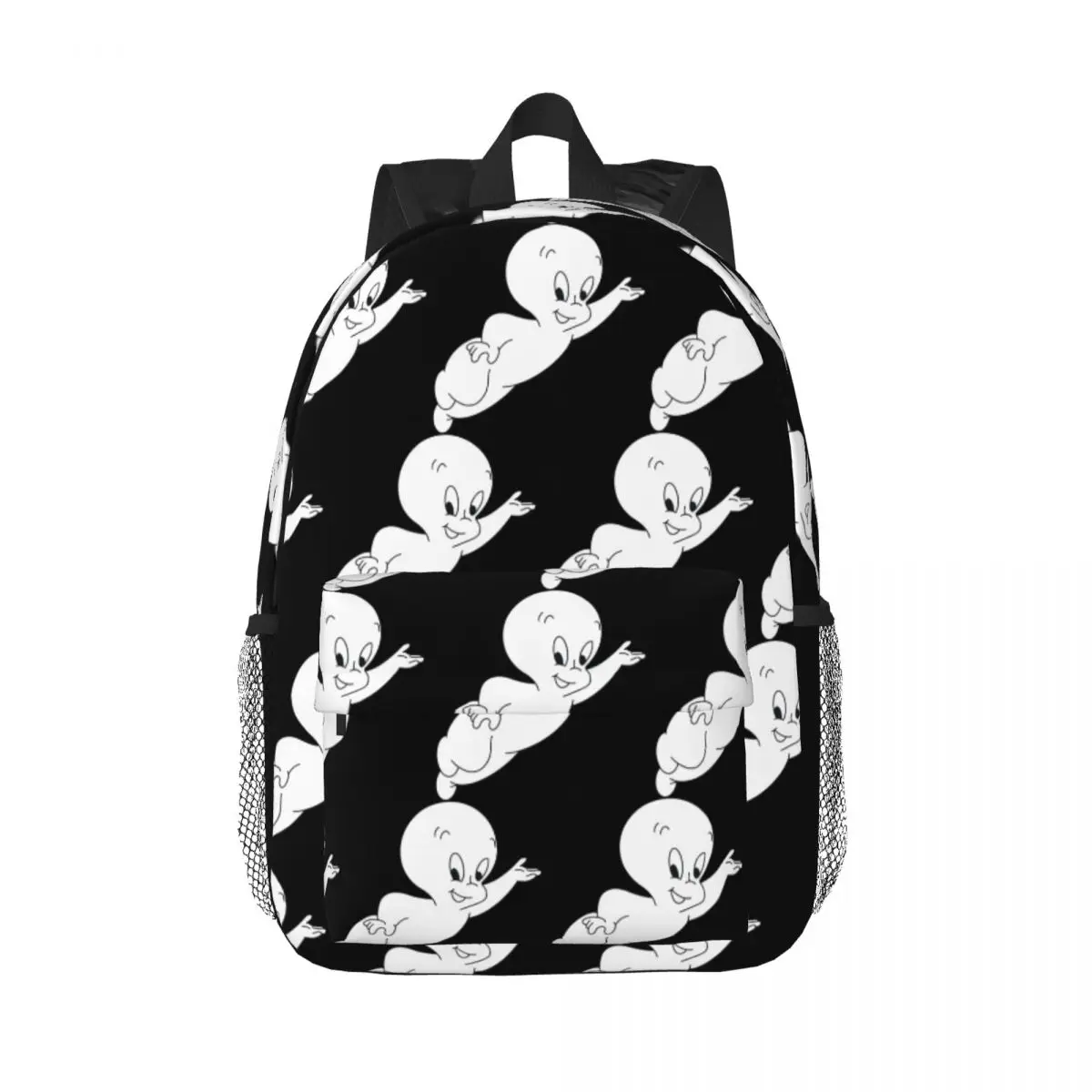 Casper The Friendly Ghost 90s Backpack Daypack Large Capacity Boys Girls BookBag Shoulder Bags for Men Women Children School Bag