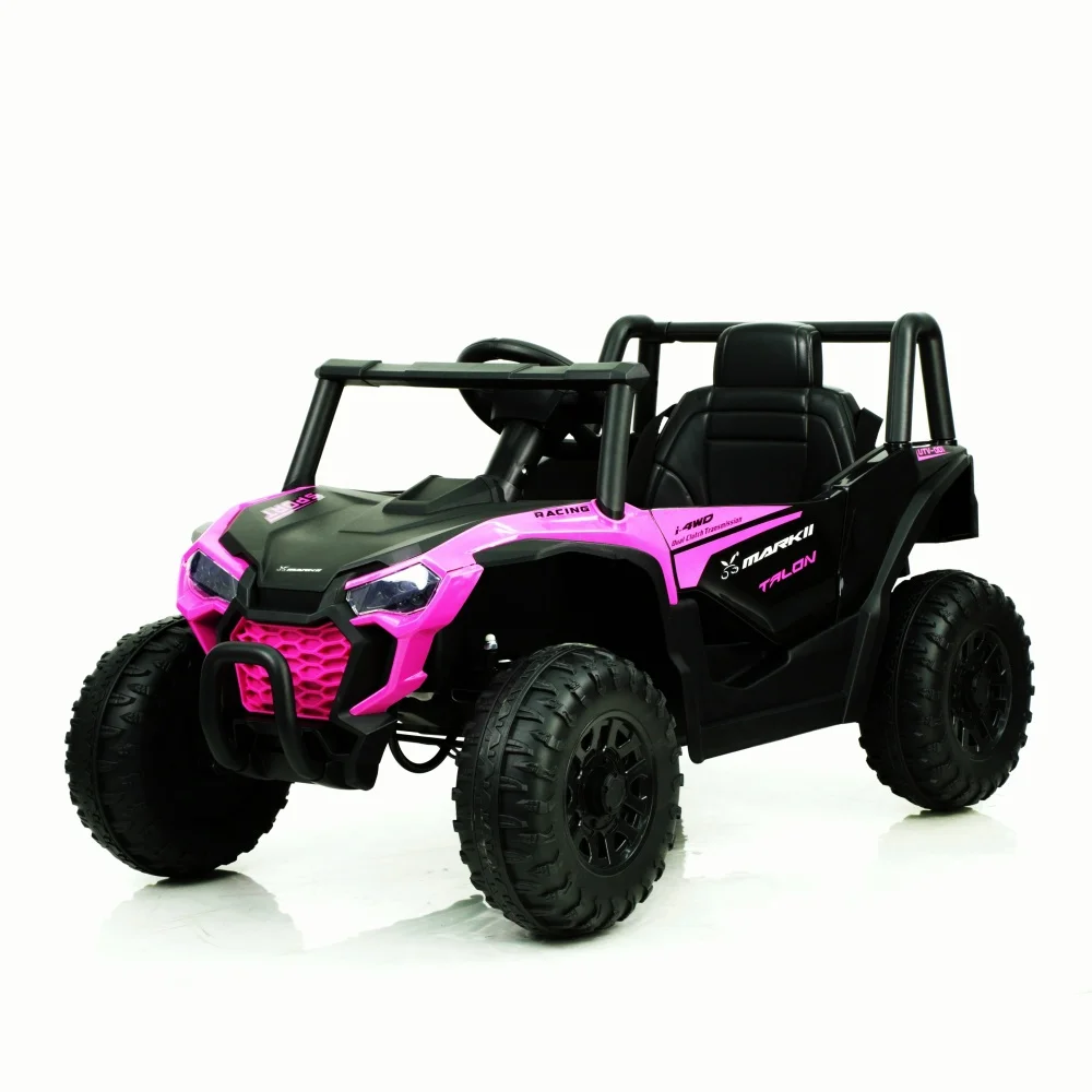 

Junior Off-Roader! 12V Electric UTV Car for Kids 3-6, Features Parent Remote Control, Realistic Style & Smooth Ride