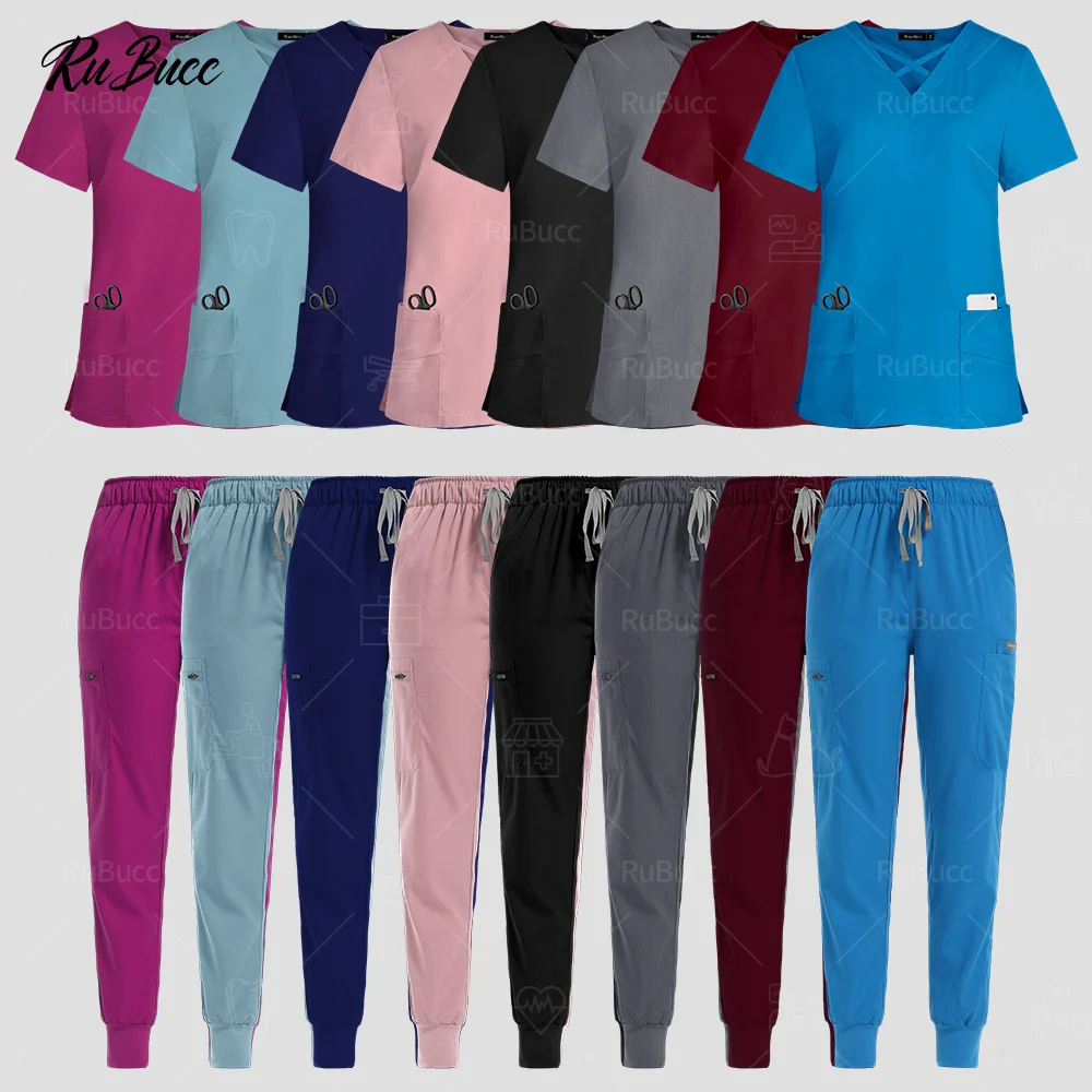 ใหม่ล่าสุดหมอพยาบาลเสื้อผ้าทํางานคลินิกสัตว์เลี้ยงพยาบาลเครื่องแบบผู้หญิงผู้ชายชุดขัดโรงพยาบาลทางการแพทย์เสื้อผ้า Beauty Salon Workwear