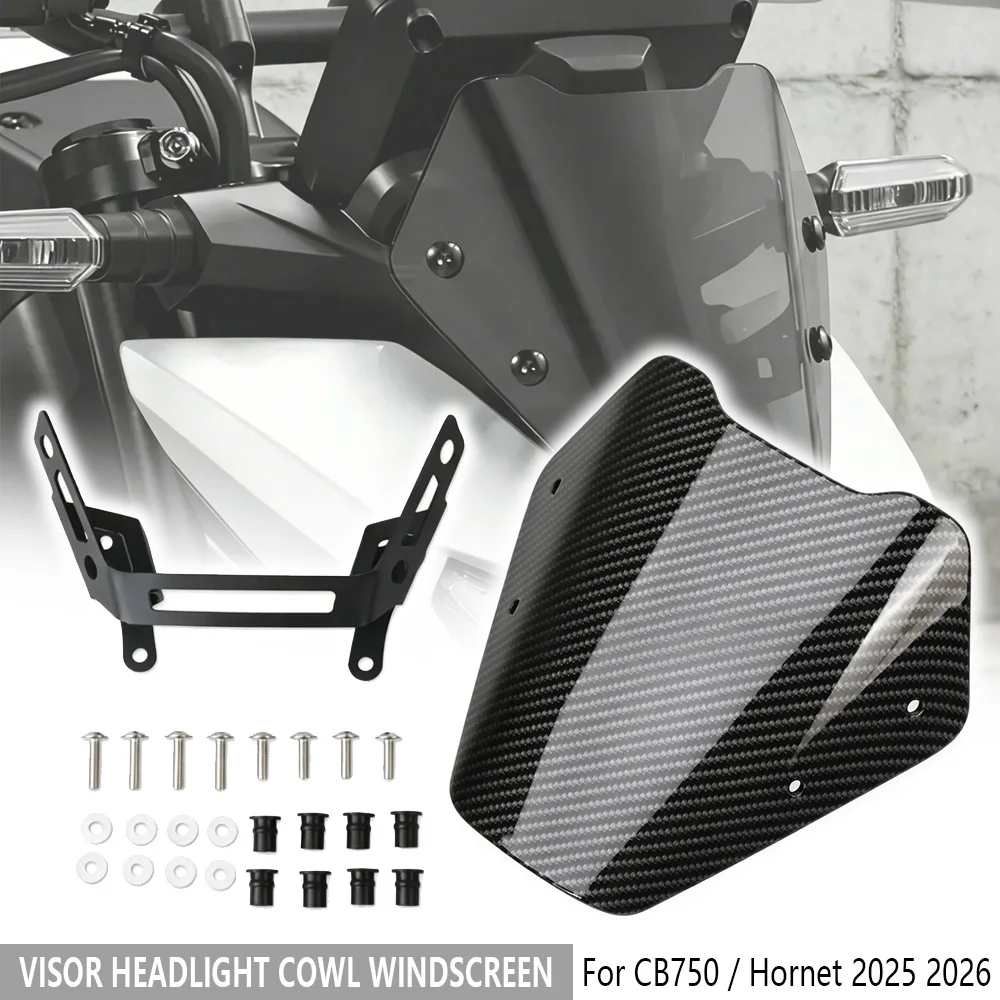 

For CB750 Hornet 2025 2026 Motorcycle Visor Headlight Cowl Windscreen Windshield CB750/Hornet Wind Deflectors Shield Protector