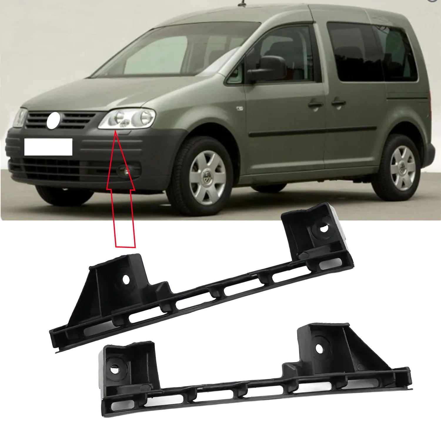 

Монтажный кронштейн для фар автомобиля, держатель переднего бампера для Caddy 2004-2011 для Touran 2003-2006 1T0807890B 1T0807889B