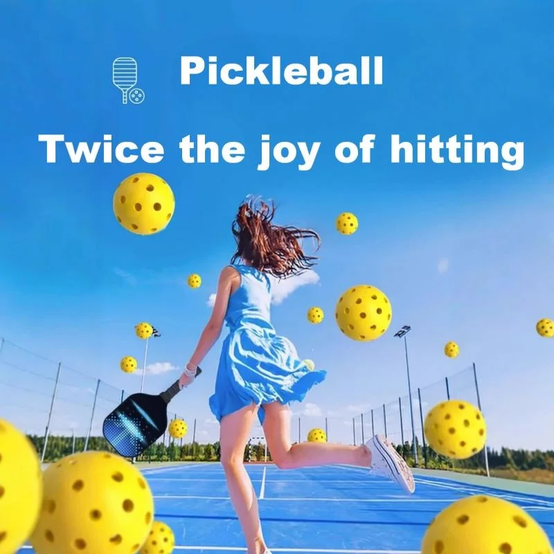 Pickleball,TPE Injection&Rotomolded,Elastic Durable 40/26 Holes Perforated Ball,High Bounce Hole Ball For Outdoor Sport Training