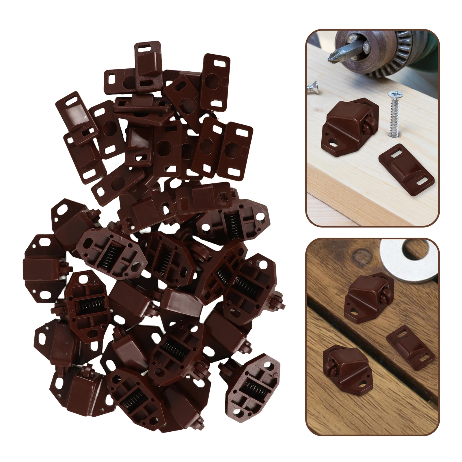 20 шт. пластиковых шариковых защелок для дверей, прочные роликовые защелки для шкафов