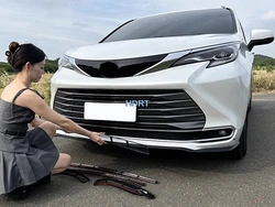 Car Styling Insect Screen Anti Bug Proof Net For Toyota Sienna 2021 + Racing Water Tank Cover Protector Decoration Accessories