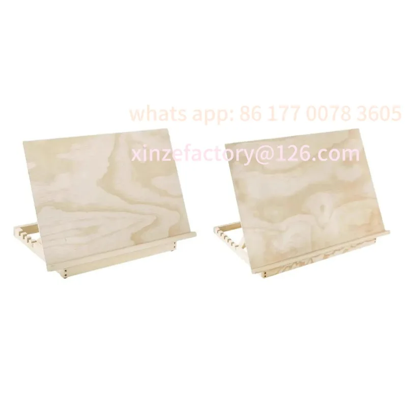 

Customizable Tabletop Easel Stand Space Saving Wooden Easels for Painting Books Sketching