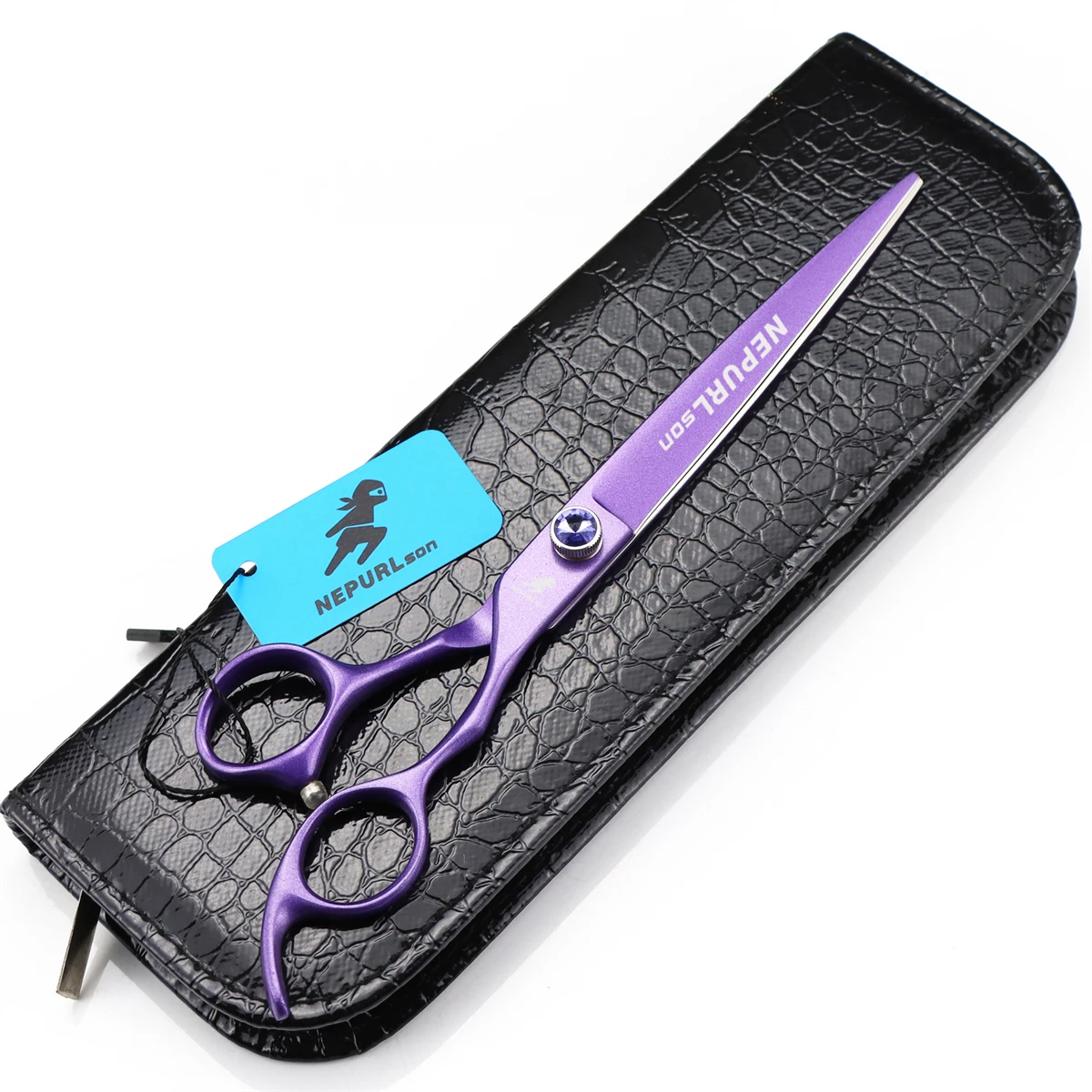 

Dog Hair Scissors 7.5" Purple Japanese 440C Professional Pet Grooming Scissors Puppy Straight Shears Pet Flur Cutting Scissors