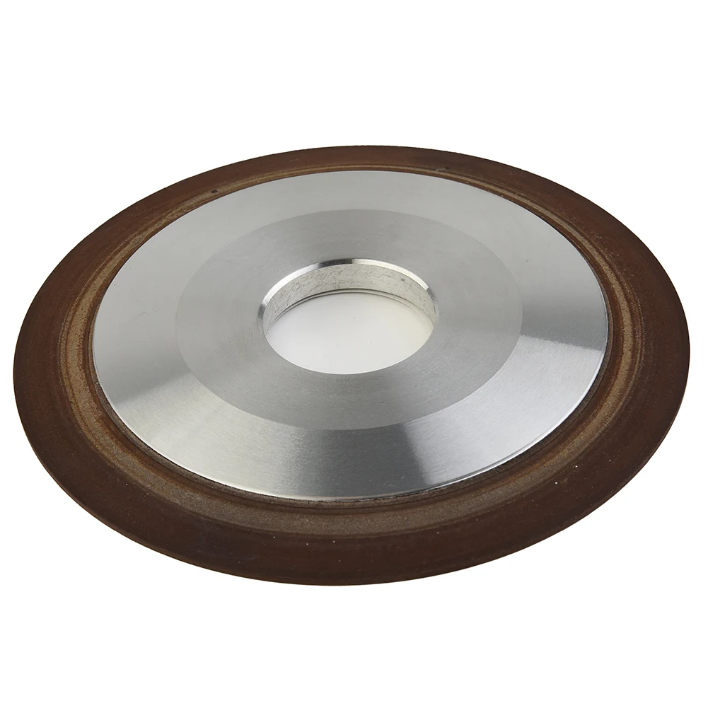 Accessories Grinding wheel Sawtooth Alloy Hard Steel Polished Silver+Brown Single-sided 1-Tapered 125mm Useful