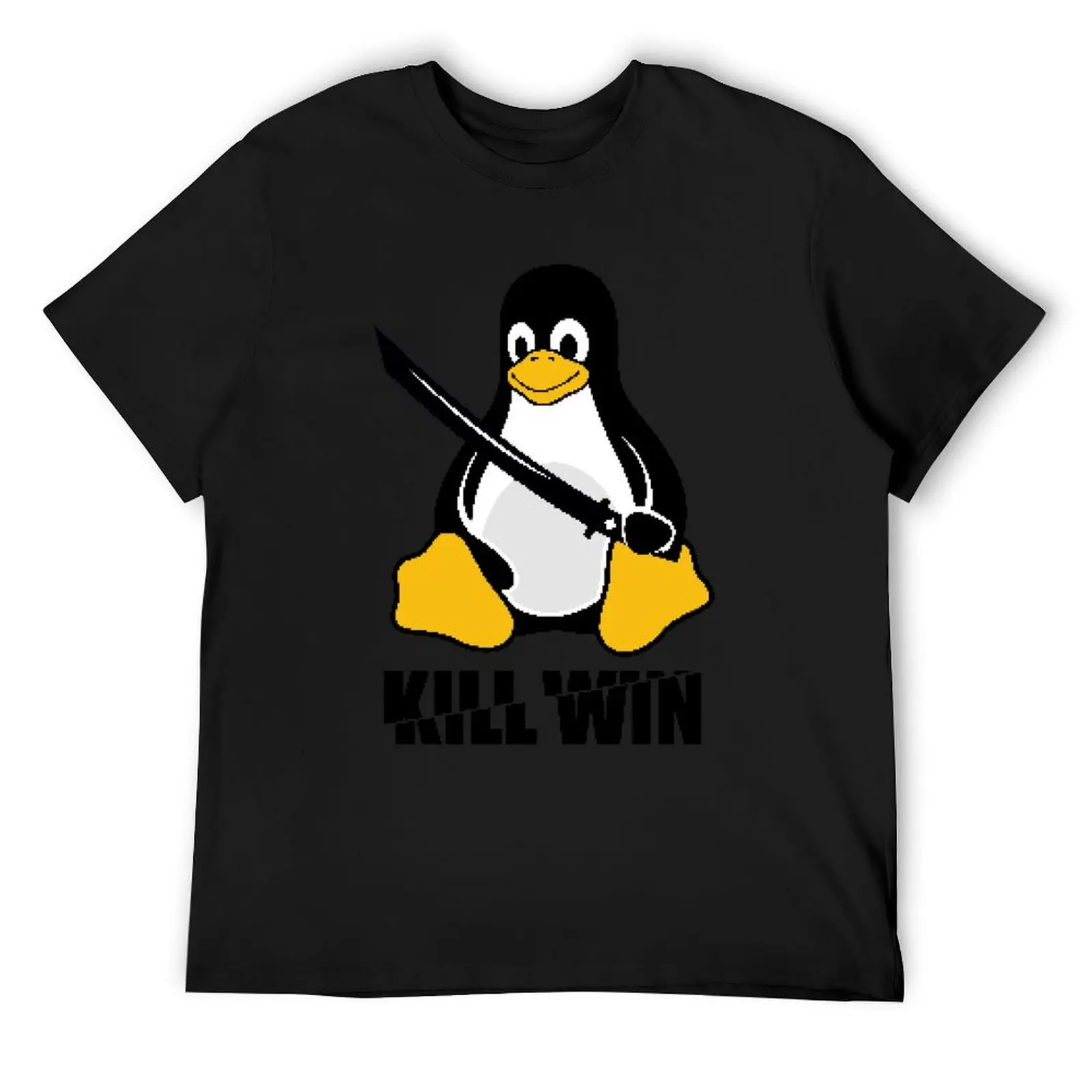 

Kill Win Pixel Art - Kill bill parody T-Shirt summer tops blue archive blacks mens white t shirts
