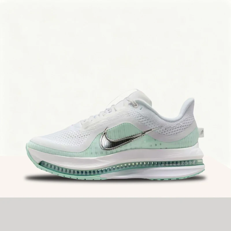 Nike Pegasus Premium Fashion Anti-Slip Soft Rebound Wear-resistant Low-top Running Shoes - Women's - White and Green HQ2593-103