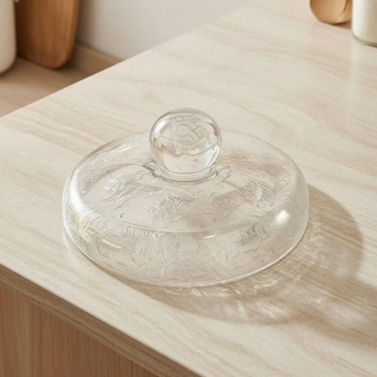 Clear Soda Lime Glass Fermentation Weight for Pickle Container Kit for Vegetable Brine