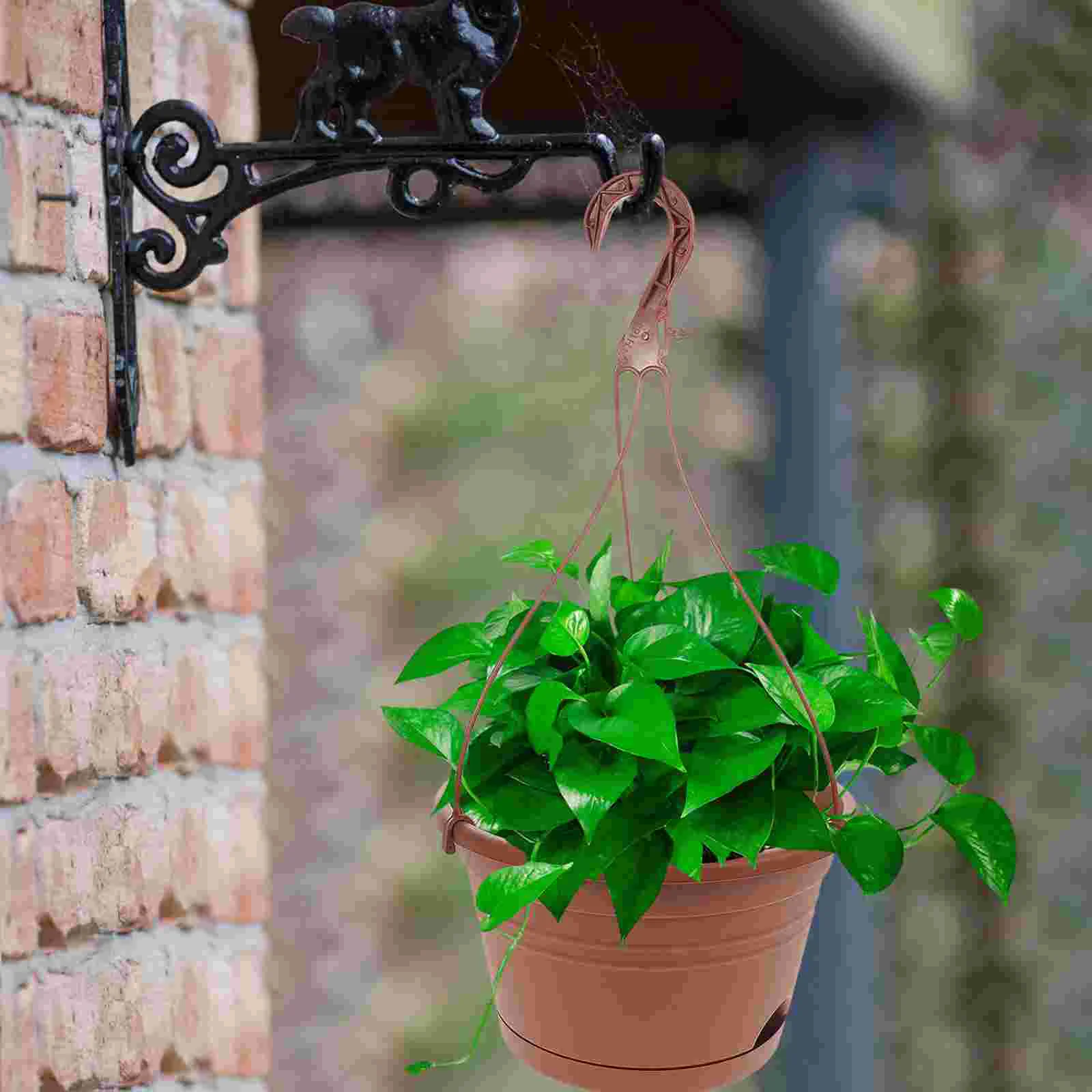 Flowerpot Plastic Flowers Container Balcony Hanging Planter Home Decor Garden Supplies Wall Basket Indoor Pots