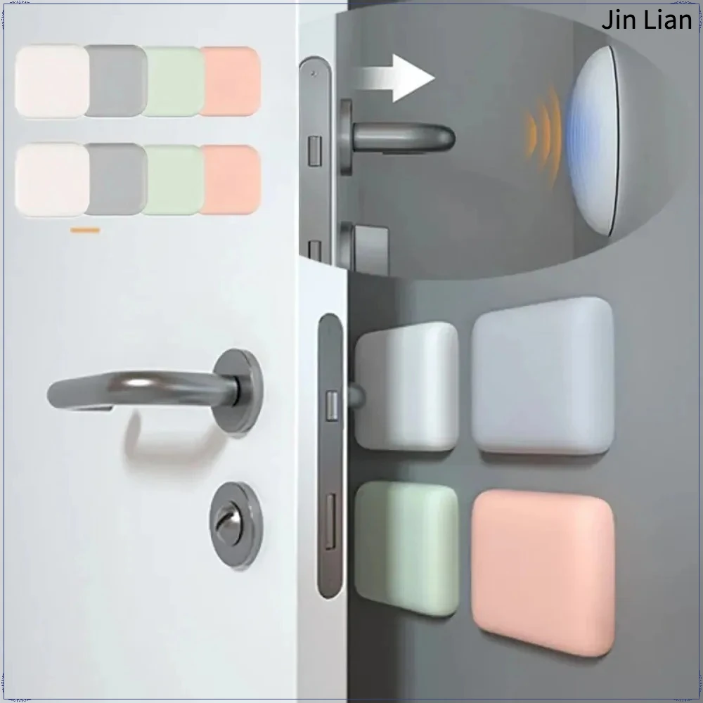 Universal Door Stopper Wall Soft Rubber Door Stop Silicon Wall Protector Premium Self Adaptive Door Bumper Non Slip Muffler