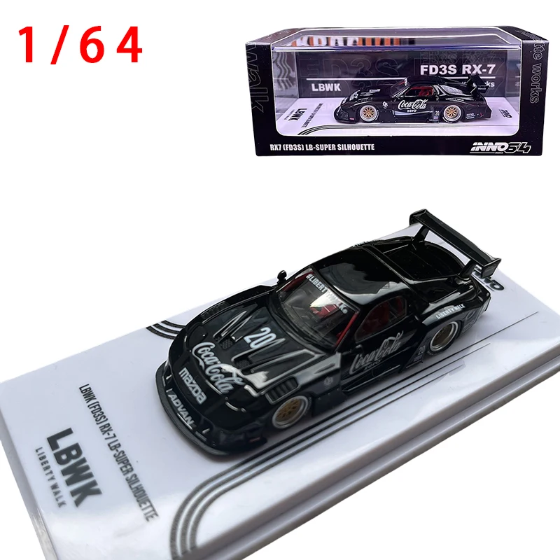 Diecast Model Car Shop 1/64 Alloy Mazda RX7 Model Car Play Vehicles Toys for Boys Gift LBWK RX7 Original Box