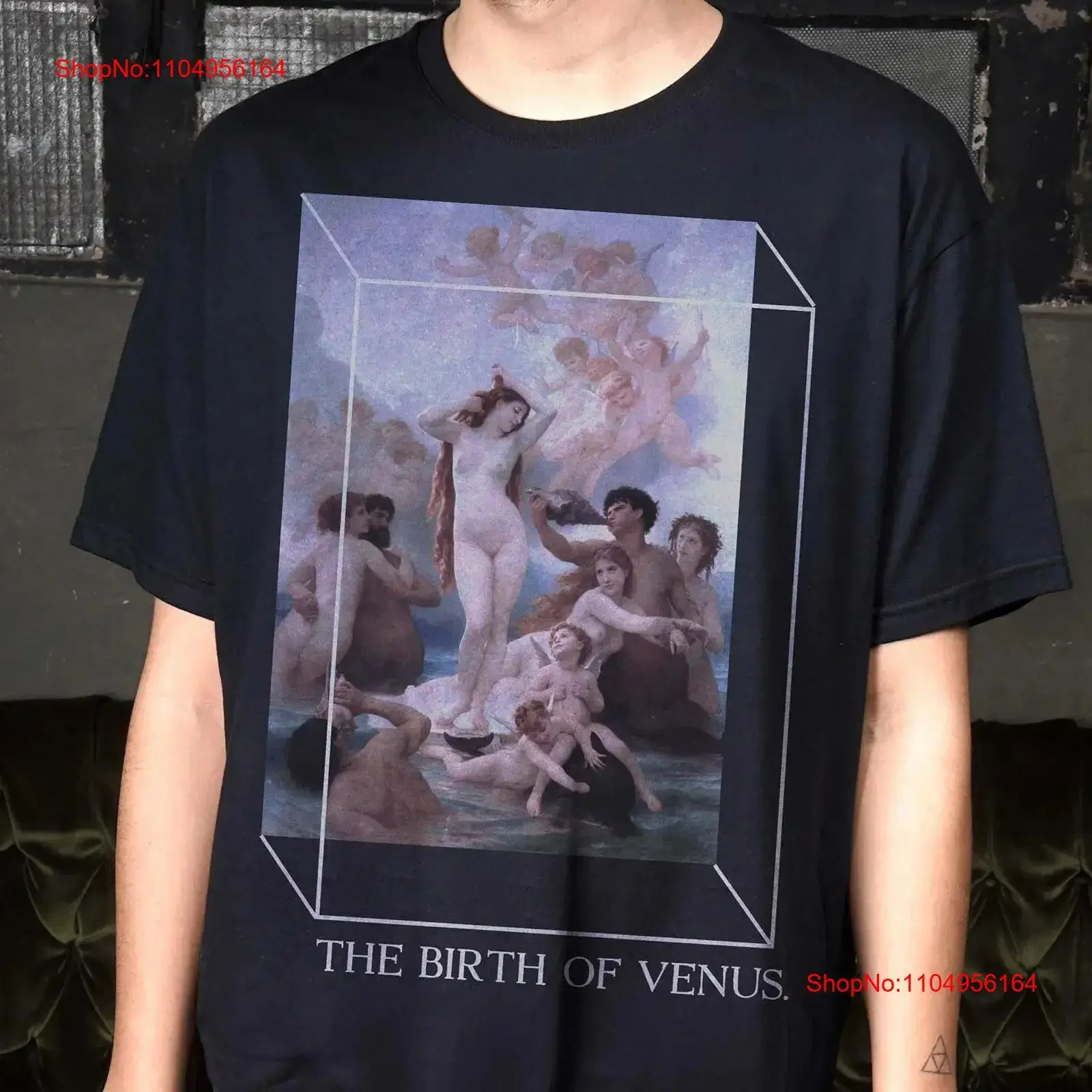 

Футболка «Рождение Венери» William Adolphe Bouguereau, Ренессансное искусство 100, хлопок высокого качества, винтажная стираная мода, слегка мужская
