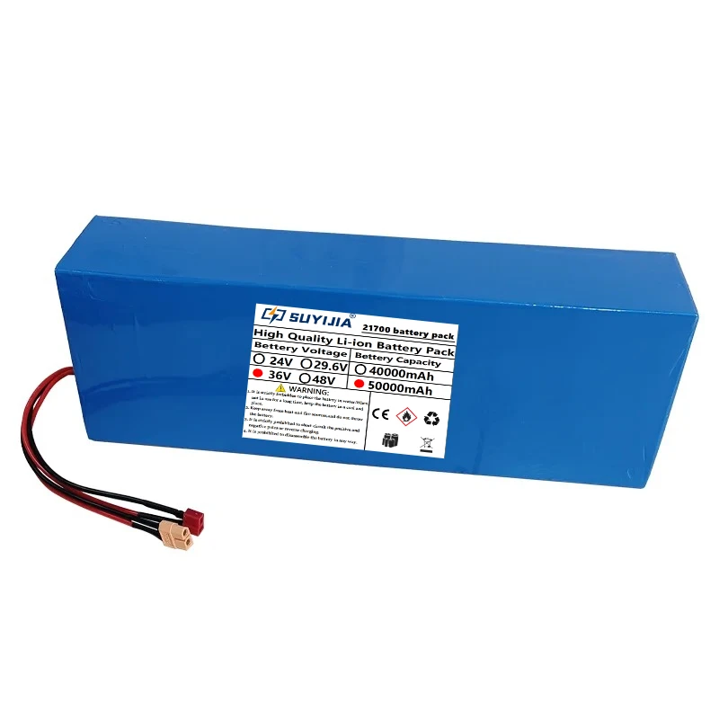 60V 30000mAh 16S5P 21700Lithium-ion Rechargeable Battery Pack with BMS Suitable for Motorcycles, Electric Scooters, Bicycles