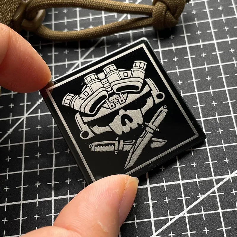 

Metal Morale Badge Water Bomb Hook&Loop Military Patches Tactical Skull Badges DIY Backpack Decoration Patches Appliques