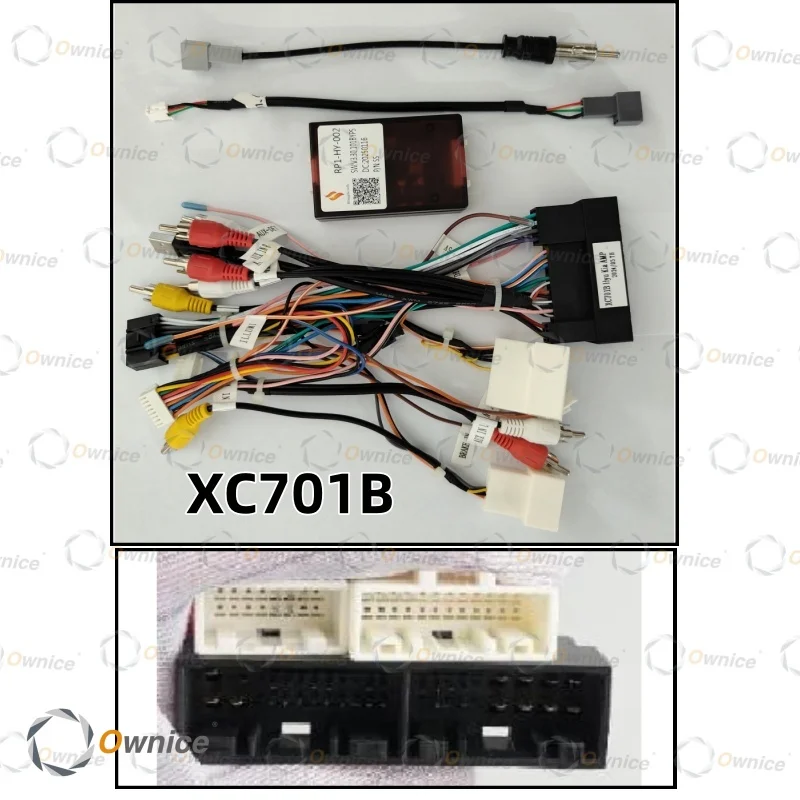 Ownice Car Radio Cable 16pin Power Wiring Harness Canbus Head Unit Connector for Hyundai Tucson IX45 Kia Sorento 2010 - 2017 DVD