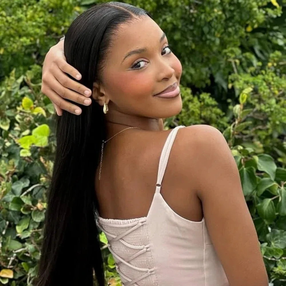 

30 Inch Glueless Straight Human Hair Wig 7X5 Pre Plucked 180% Density Realistic Looking Wigs For Women Human Hair Bone Straight